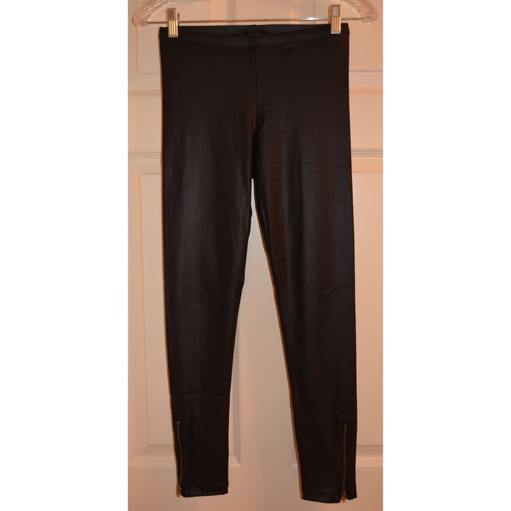 Faux leather leggings